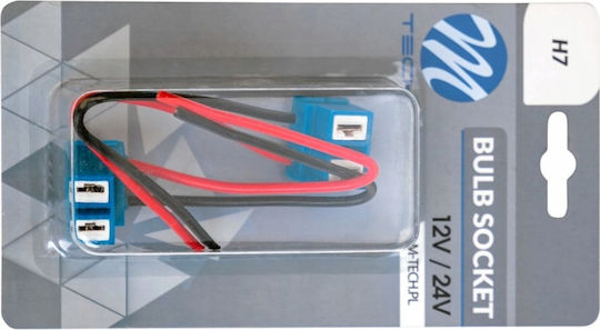 2x Sockel Würfel Lampenhalter H7 Keramik Würfel 12/24v Mit Drähten