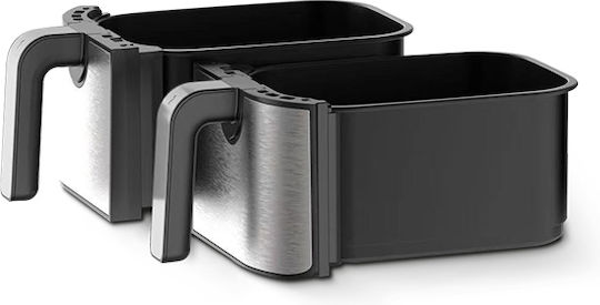 Heinrich's 236-0039 Air Fryer with Double Detachable Basket 9lt Black