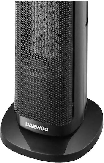 Daewoo Αερόθερμο Δωματίου Δαπέδου Μαύρο 2000W