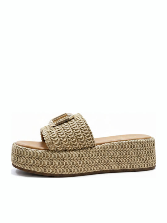 Women's Beige Platforms
