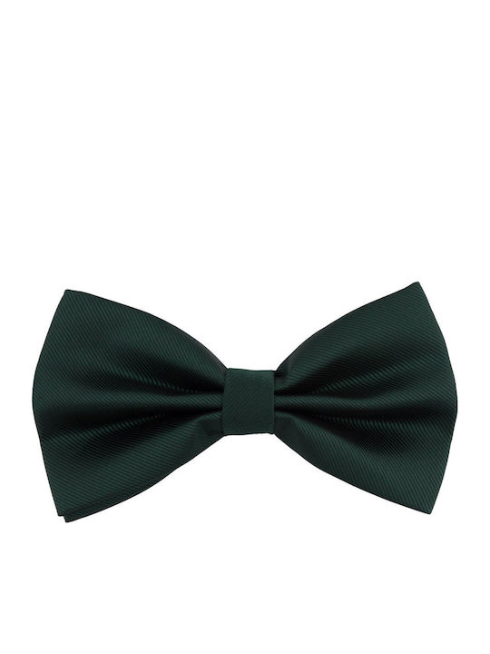Set 3 Piese Cravată Papillon Butoni De Manșetă Batistă Bărbați Verde Închis Setp201