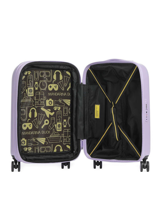 Mandarina Duck Logoduck+ Cabin Hard Suitcase Frosty Lilac 55cm Height