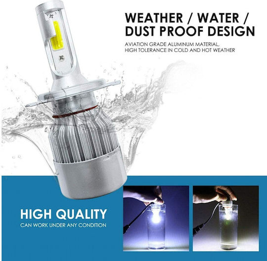 VenCore Λάμπα Αυτοκινήτου & Μοτοσυκλέτας HIR2-9012 LED 6000K Ψυχρό Λευκό 12-24V / 12V