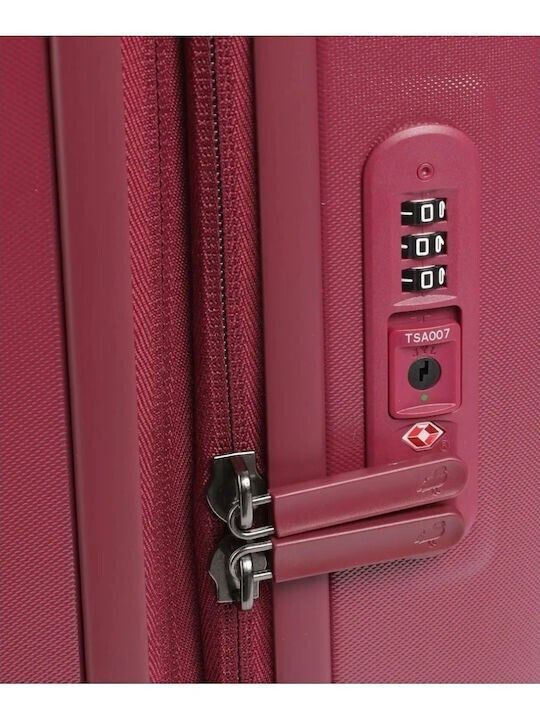 Mandarina Duck Logoduck+ Cabin Hard Suitcase Grape with 4 Wheels Height 55cm