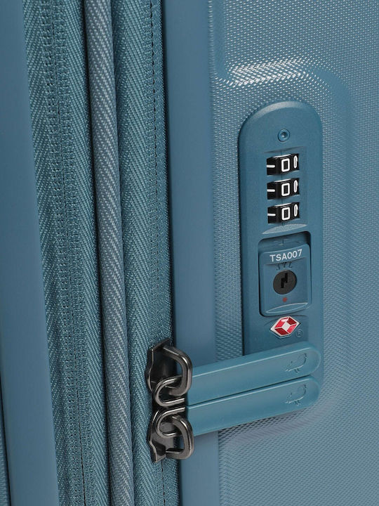 Mandarina Duck Logoduck+ Cabin Hard Tailor Blue Suitcase Height 55cm