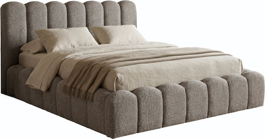 Marius Κρεβάτι Υπέρδιπλο για Στρώμα 160x200cm Γκρι