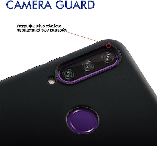 Volte-Tel Silicone Camera Guard Back Cover with Neck Strap Black (Redmi A7 Pro)