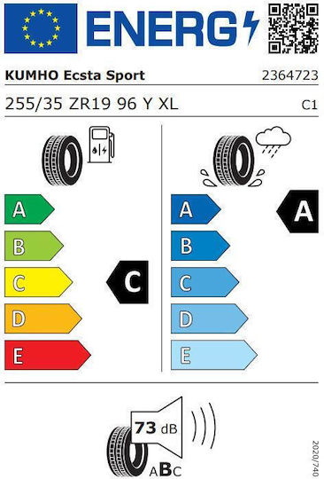 Kumho 255/35R19 96E-Commerce-Website XL Sommerreifen Reifen für Passagier Auto