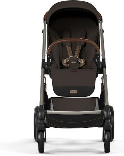 Cybex Balios S LUX Регулируема Бебешка Количка Подходяща За Новородено Chocolate Brown 11.7kg