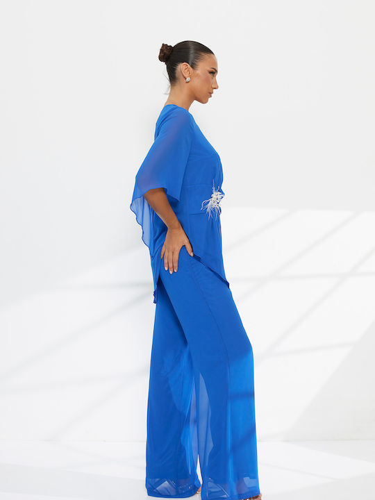 Women's Asymmetric Set with Trousers