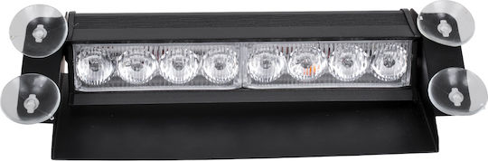 Vencore 6855-10009 Μπάρα Led Παρμπρίζ Αυτοκινήτου Βεντούζες Φωτισμό Έκτακτης Ανάγκης Μονού Χρώματος Κόκκινο 12v 6855-10009