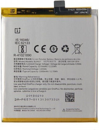 Oneplus Blp657 3300mAh OEM Akku für Oneplus 6