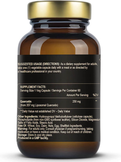 Fuel Up Quercetin Lipozomal 250 mg 60 capsule pe bază de plante