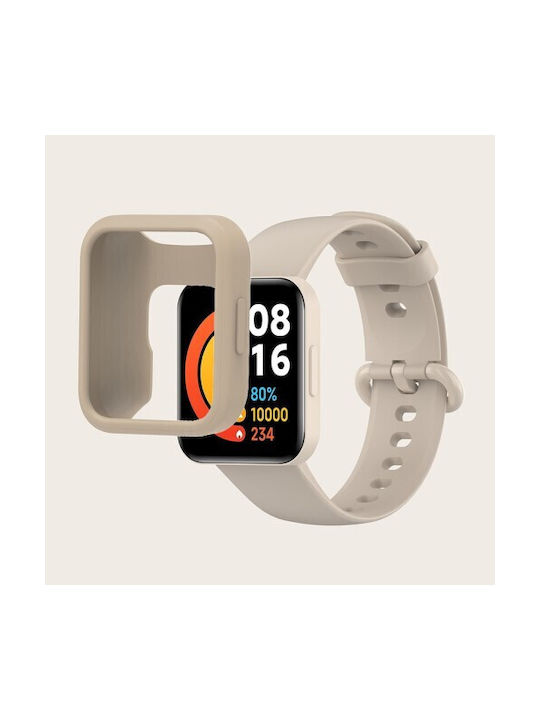 Silicone Protective Frame Strap Silicone Ivory White (Redmi Watch 2 Lite)