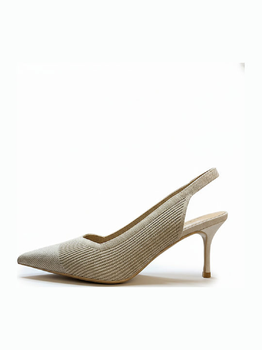 Pantofi cu toc cu toc înalt Bej 5090126-MBEZ