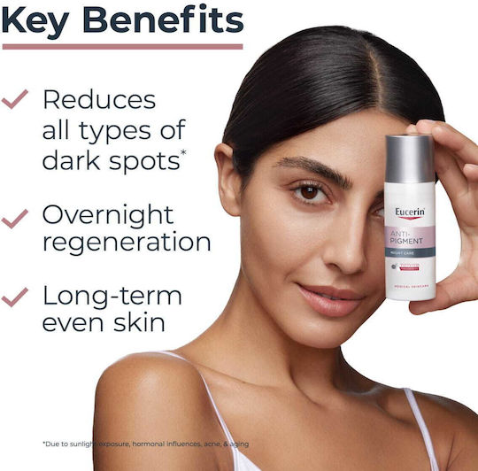 Eucerin Anti-Pigment Face Night Cream for Dark Spots with Panthenol 50ml
