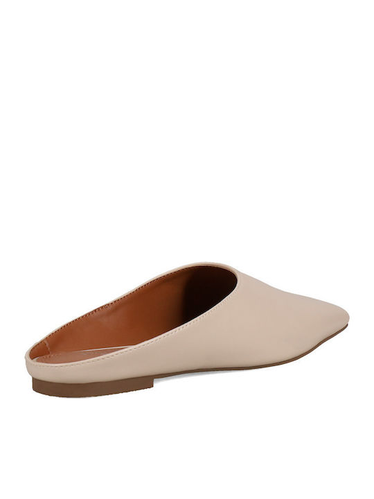Mules mit Absatz in Weiß Farbe