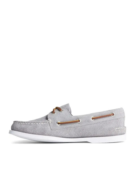 Authentic Original Suede Ανδρικά Boat Shoes σε Γκρι Χρώμα
