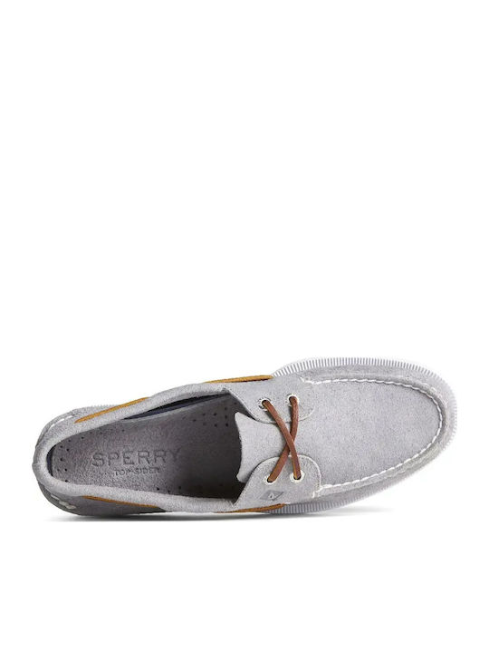 Authentic Original Suede Ανδρικά Boat Shoes σε Γκρι Χρώμα