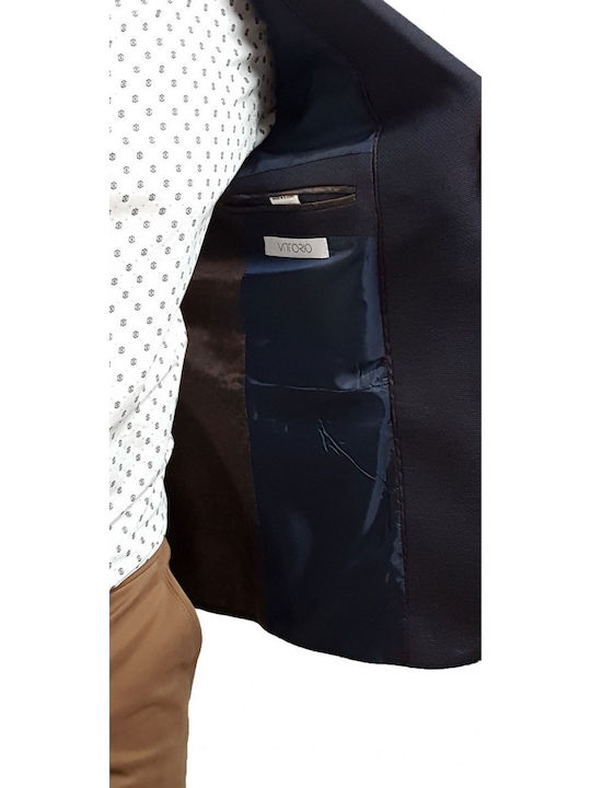 Men’s Jacket with Slim Fit Indigo
