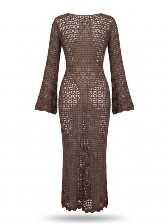 Chica Women's Maxi Beach Dress Brown
