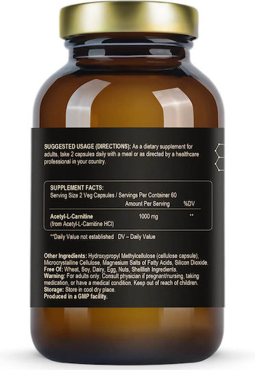 Fuel Up Acetyl L-Carnitine 500mg 120 Vegetable Capsules