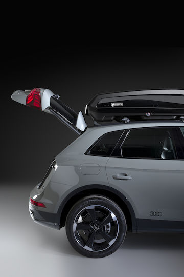 Modula Evo Dachbox Für Autos Mit Doppelseitigem Öffnen 400lt Schwarze Matt Modula