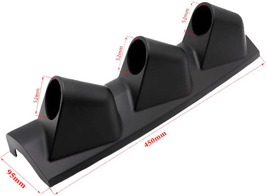 Race Axion Car Instrument Mount Triple 50mm Installation on Pillar Code Bas.11665-rxau