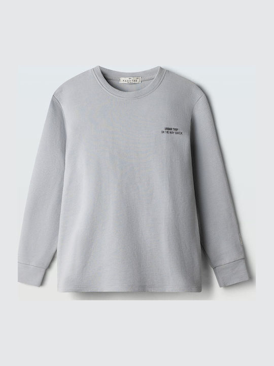 Kids Long-Sleeved Blouse Grey