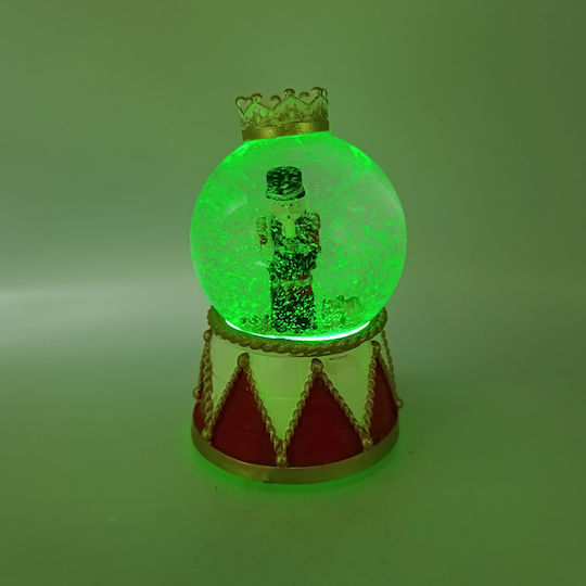 Dekorativer Weihnachts-Nussknacker mit Beleuchtung Batteriebetrieb Höhe 14cm