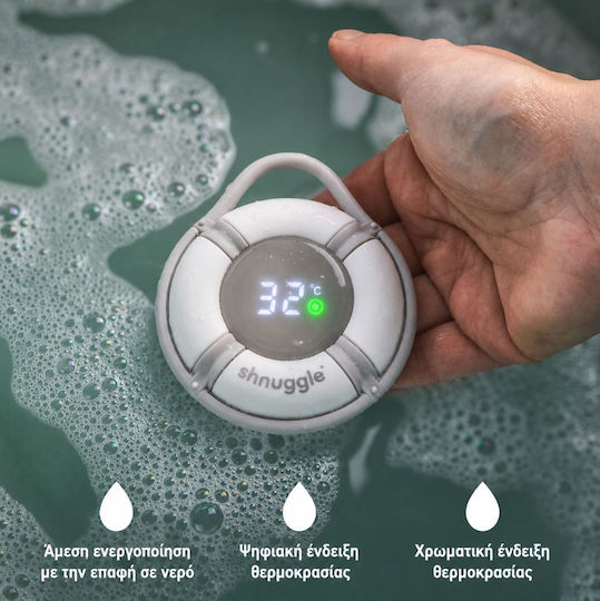 Shnuggle Digital Bade-Thermometer bis Grau