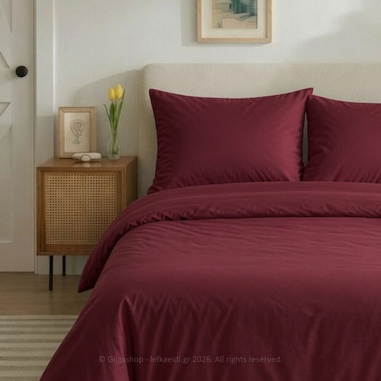 Casa Colori Σετ with Envelope Cover Bordeaux 50x70cm CCSM5070M-BORDEAUX