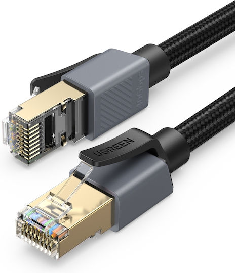 Ugreen F/FTP Кат.8 (40Gbps) Мрежови Кабел Ethernet 3m Черен