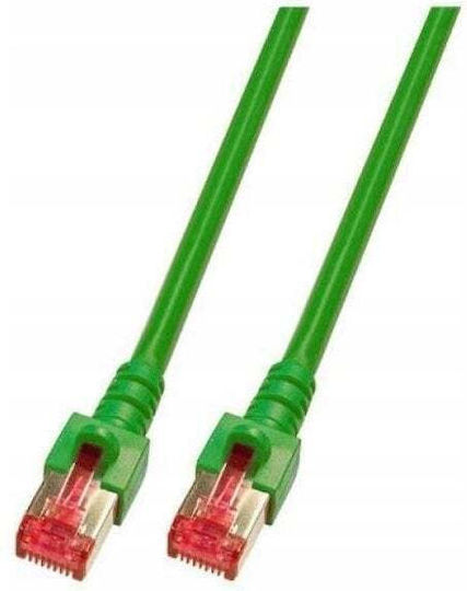 Patchcord RJ45 S/FTP Cat 6 LSZH Green 0.5m