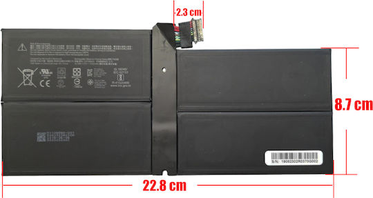 Батерия за лаптоп Microsoft Surface Pro 7 1866 Surface Pro 7 G3hta061h OEM код 1-bat0426