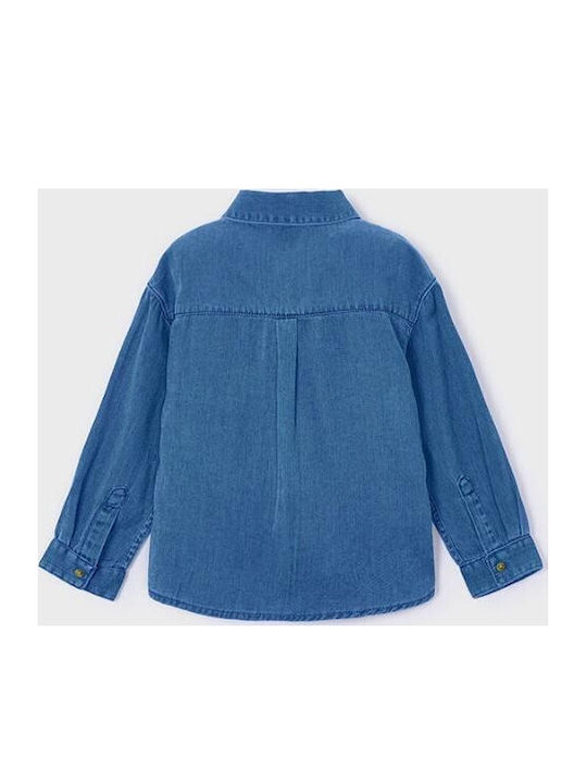 Cămașă pentru copii cu mânecă lungă Denim Denim