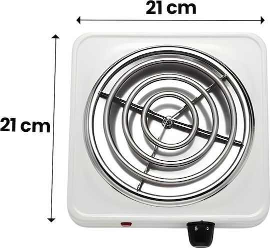 Avizar Compact 1000w Portable Electric Hot Plate 21cm Heating Plate White