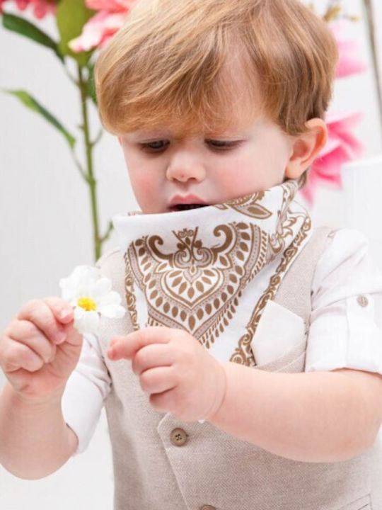 Bambolino Baptism Suit with Vest for Boy Multicolour