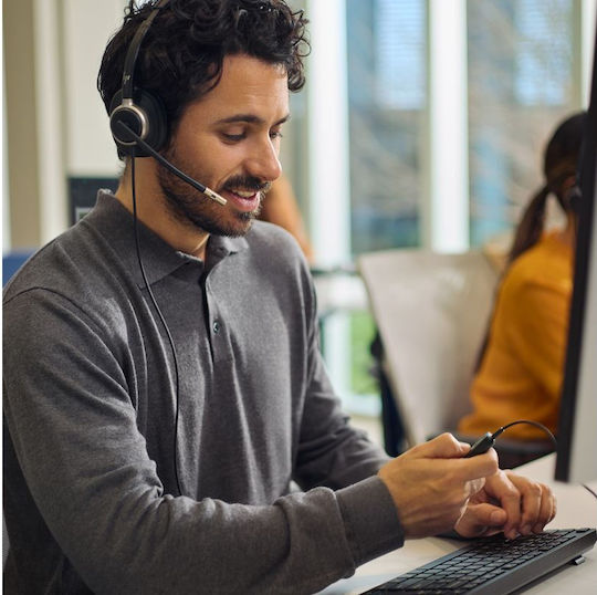 Poly Mission 615 On Ear Multimedia Ακουστικά με μικρόφωνο και σύνδεση USB-A / USB-C