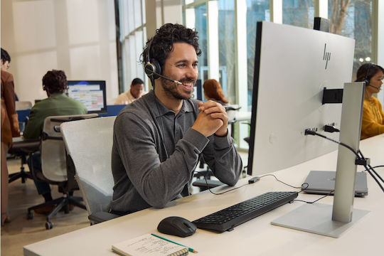 Poly Mission 615 On Ear Multimedia Ακουστικά με μικρόφωνο και σύνδεση USB-A / USB-C