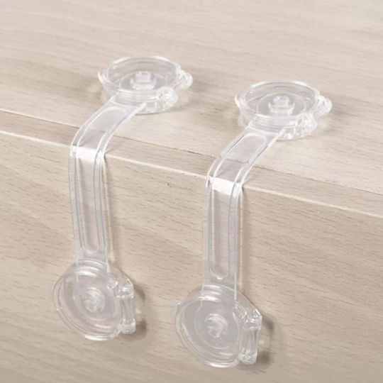 Schrank- und Schubladensicherung aus Kunststoff 15,5x3,5x1cm 8Stücke