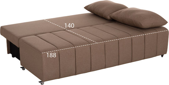 Kend Dreisitzer Sofa Bett mit Stauraum Offene Braune 188x85x82cm