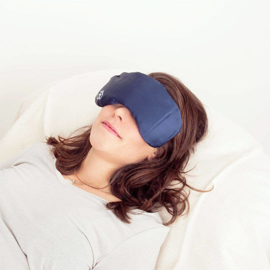 Bodhi Reisekopfkissen Mit Seide Navy Blau