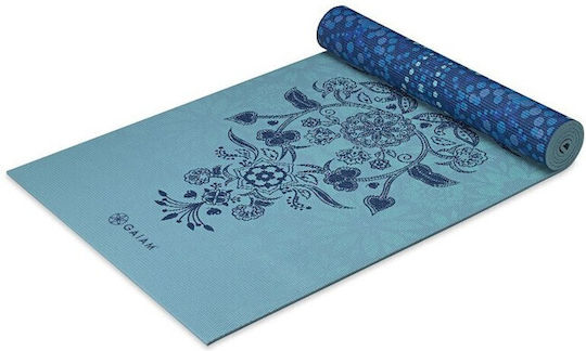 Gaiam Reversible Mystic Sky Yoga Mat Exercise Mat Blue (173x61x0.6cm)