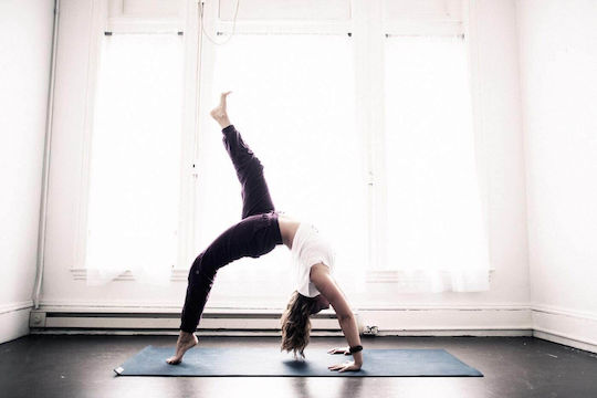 Jade Travel Στρώμα Γυμναστικής Pilates Μπλε (173x61x0.35cm)