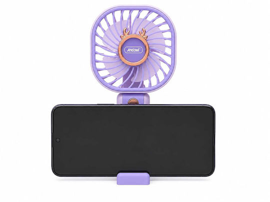 Andowl Вентилатор USB Лилав Q-F06