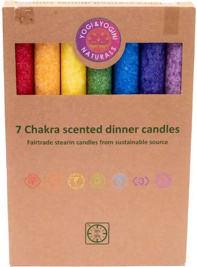 Yogi & Yogini Lumânare Aromatică Multicolor 7 Bucăți
