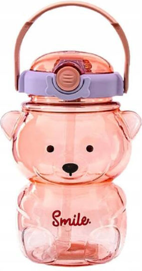 ecarla Kids Water Bottle with Straw Purple 1000ml