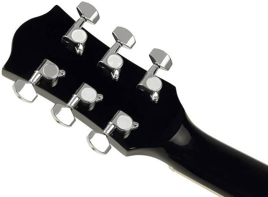 Richwood Series Acoustic Guitar for Left-Handed Players Black
