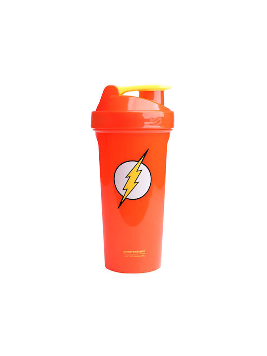 SmartShake SuperHero Plastic Protein Shaker 800ml Orange
